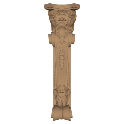 European-style carved pillars