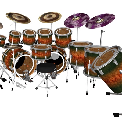 Modern drum set