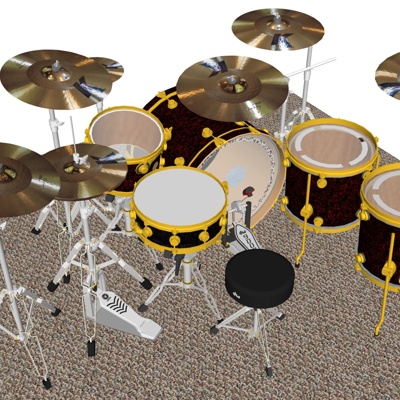 Modern drum set