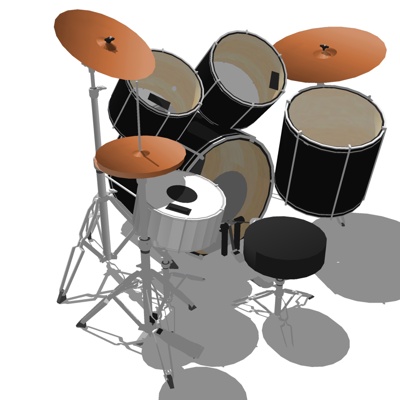 Modern drum set