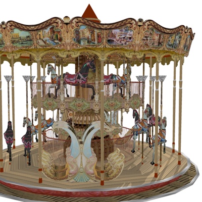 European-style carousel