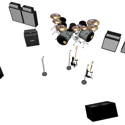 Modern drum set