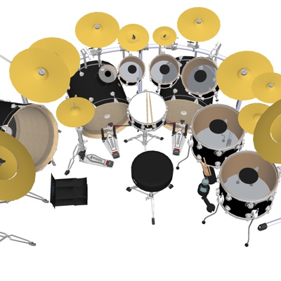 Modern drum set