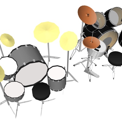 Modern drum set