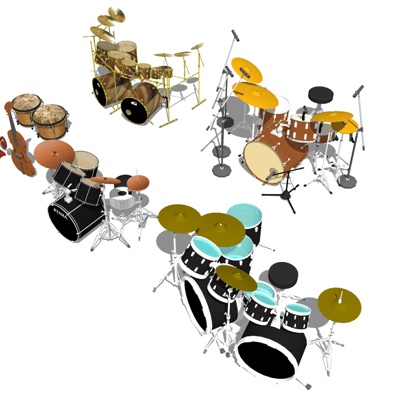 Modern drum set