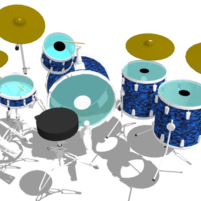 Modern drum set