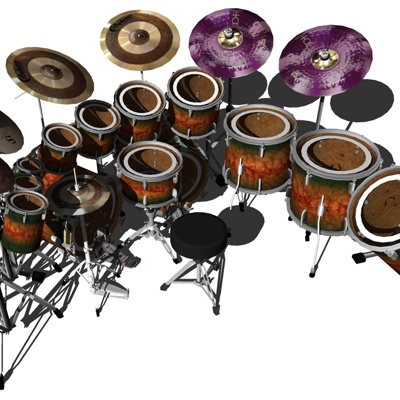 Modern drum set