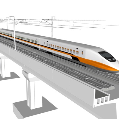 Modern high-speed train