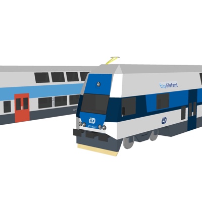 Modern high-speed train