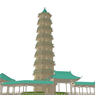 Architectural Appearance of Chinese Tower