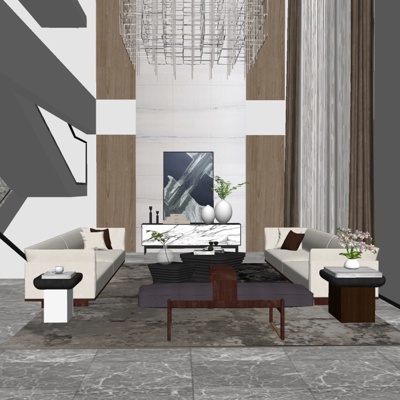 Modern Villa Lobby