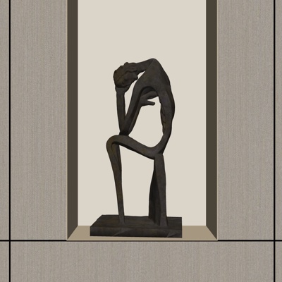 Modern abstract figure sculpture ornaments free