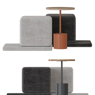 Modern Fabric Square Stool Stool