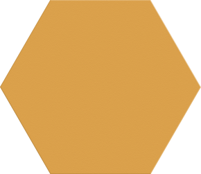 Solid color hexagonal brick