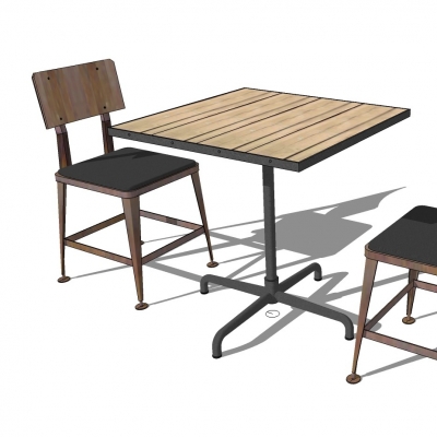 Industrial wind table and chair combination free