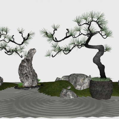 New Chinese gardening sketch