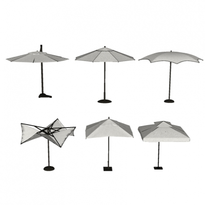 Modern Outdoor Parasol Combination