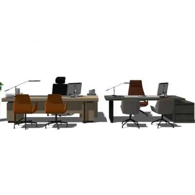 Modern office desk and chair combination