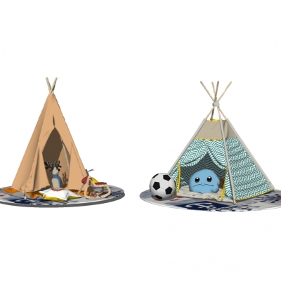 Modern children tent bed toy combination