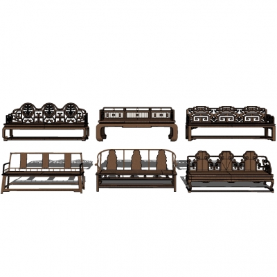 Chinese-style Arhat Bed Combination