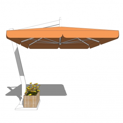 Modern Outdoor Parasol Combination