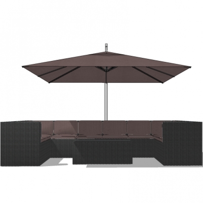 Modern Outdoor Card Seat Table and Chair Combination