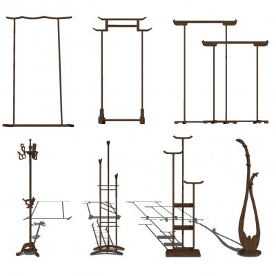 Neo-Chinese Style hanger display rack