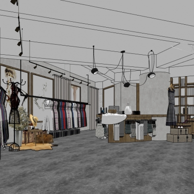 Industrial Style Clothing Store