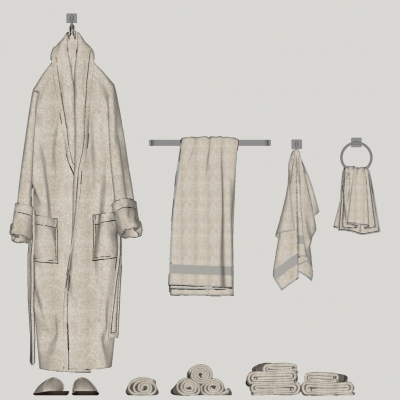 Modern Pajamas Bath Towel Combo