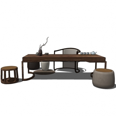 New Chinese Tea Table and Chair Combination