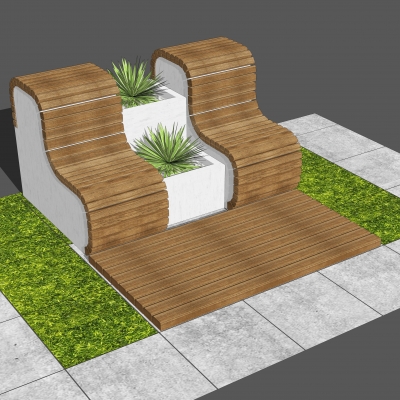 Modern outdoor public chair