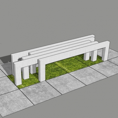 Modern outdoor public chair