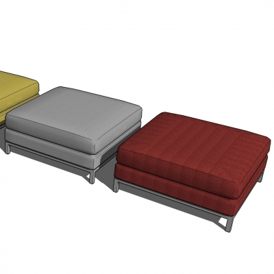 Modern Fabric Footstool Sofa Stool