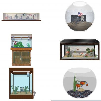 Modern fish tank water tank combination