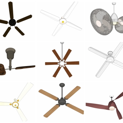 Modern electric fan ceiling fan combination