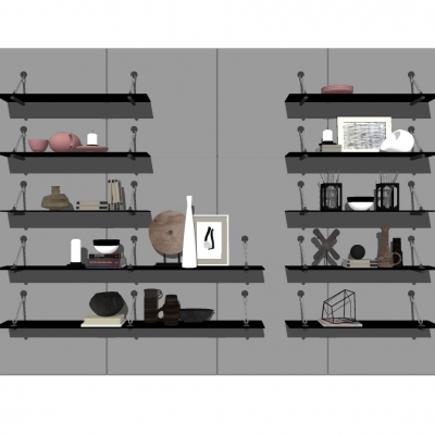 Industrial storage rack shelf combination