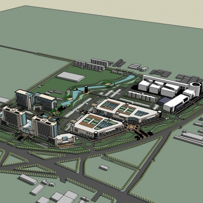 modern business district planning