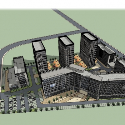 modern business district planning