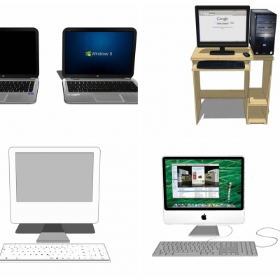 Modern computer portfolio