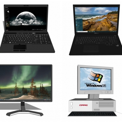 Modern computer portfolio