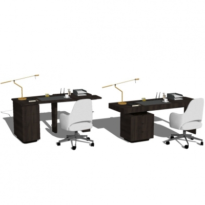 Modern office desk and chair combination