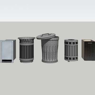 Modern dustbin trash can