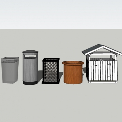 Modern dustbin trash can