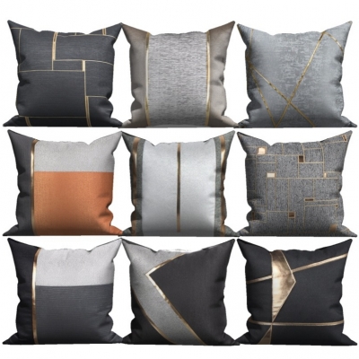 Modern Affordable Luxury Style Pillow Combination