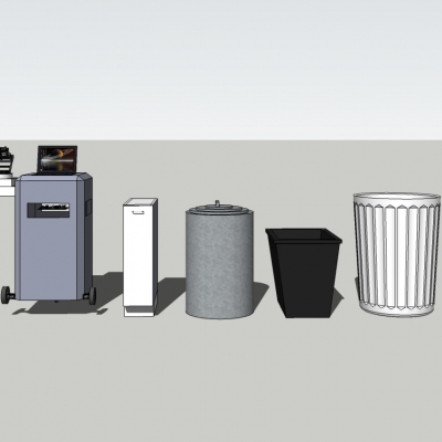 Modern dustbin trash can