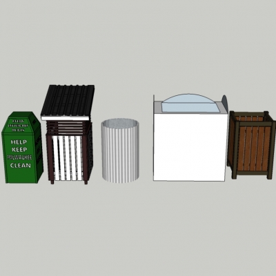 Modern dustbin trash can