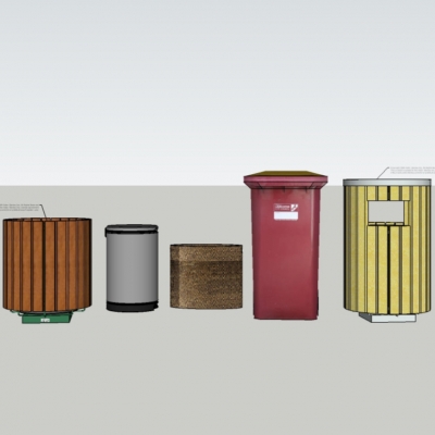 Modern dustbin trash can