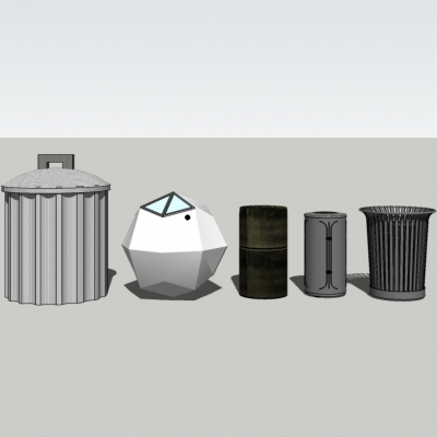 Modern dustbin trash can