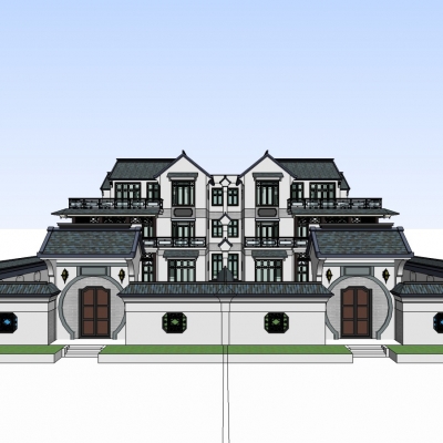 Chinese-style townhouse
