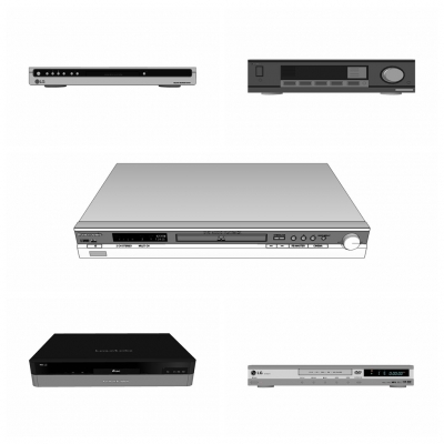 Modern DVD player combination